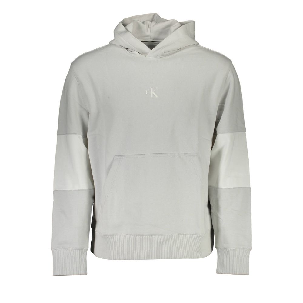 Calvin Klein Gray Cotton Men Sweatshirt