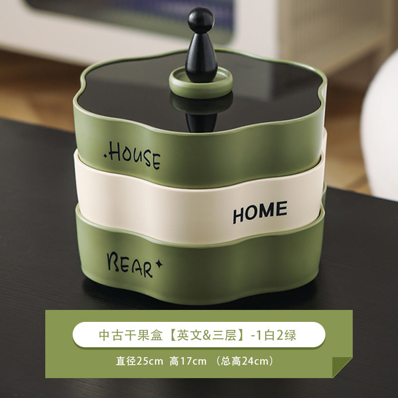 Elegant Multi-Layer Rotating Snack Organizer Tray