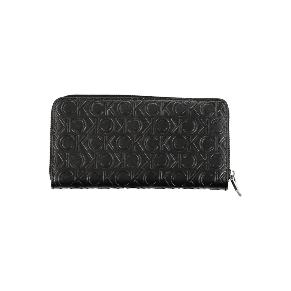 Calvin Klein Black Polyurethane Women Wallet