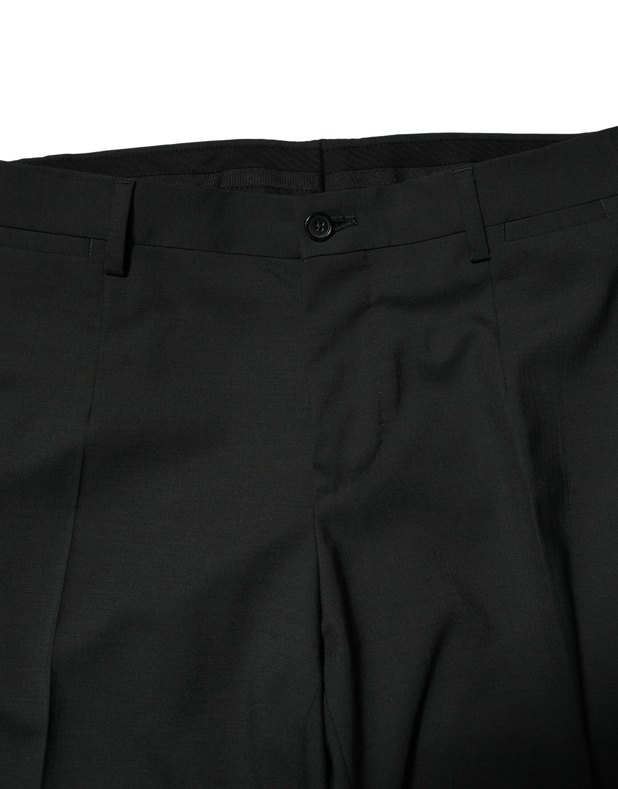 Dolce & Gabbana Black Wool 2 Piece Single Breasted Suit