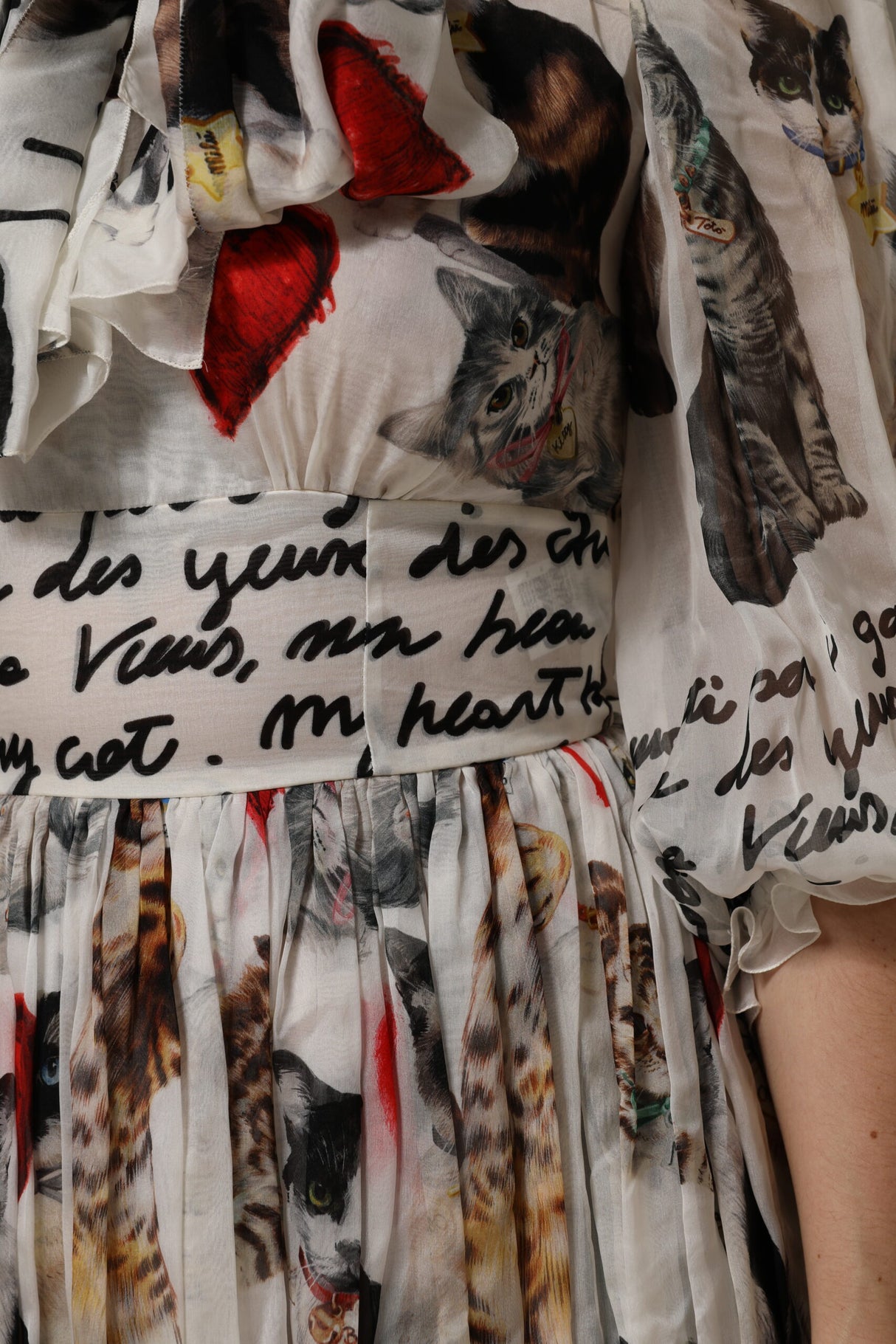 Dolce & Gabbana Multicolor Animal Print Silk Ascot Maxi Dress