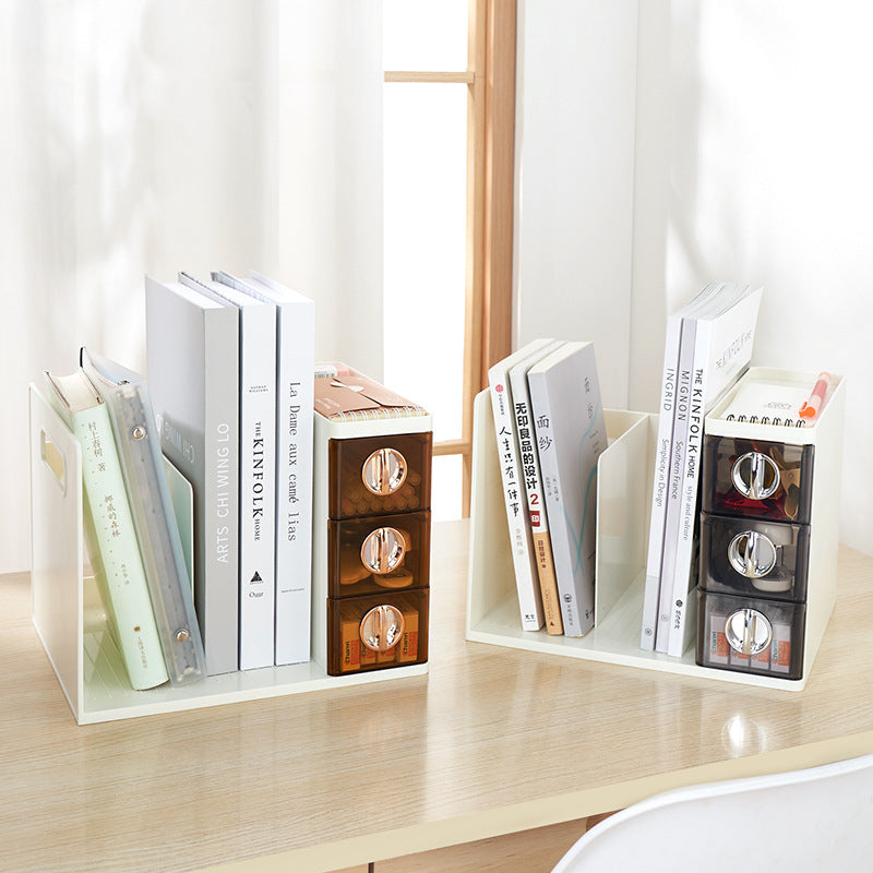 Elegant Desktop Bookshelf Organizer for Office & Students