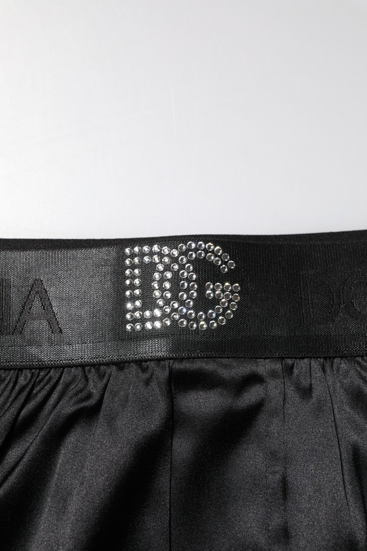Dolce & Gabbana Black Logo Waist Regular Boxer Shorts Underwear