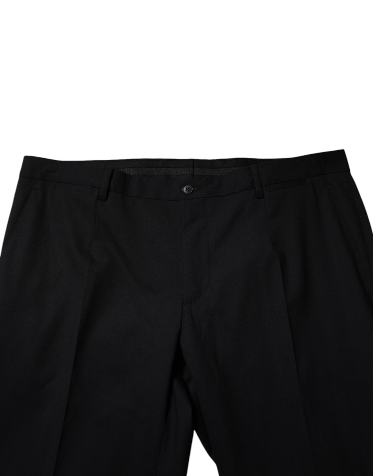 Dolce & Gabbana Black Wool Formal Dress Pants