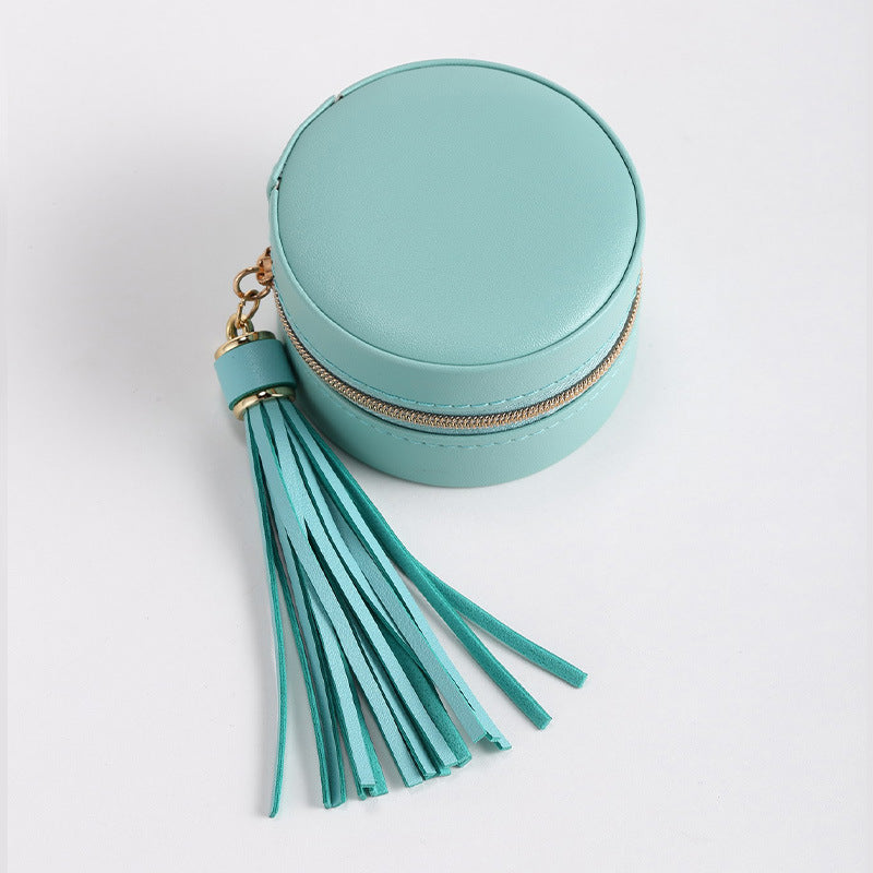 Jewelry Box with Tassels - Mini Travel Organizer