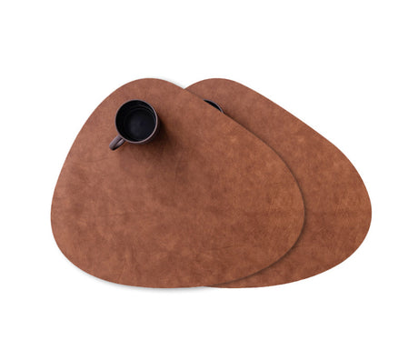 Waterproof Leather Placemat with Heat Insulation Pad