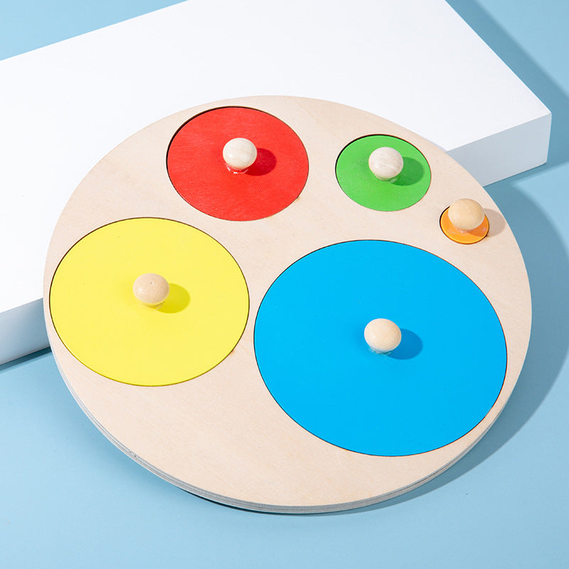 Geometric Shapes Hand-Grip Educational Toy Panel (1pc)