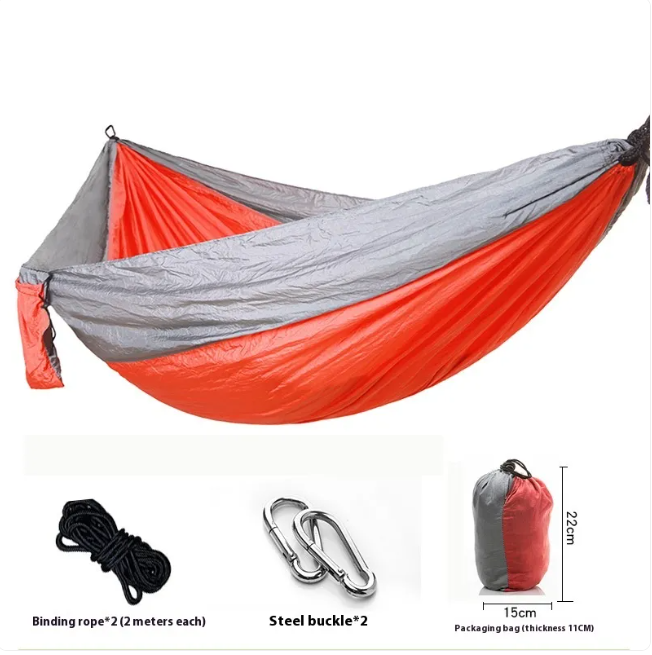 Outdoor Double Camping Hammock - 210T Parachute Nylon