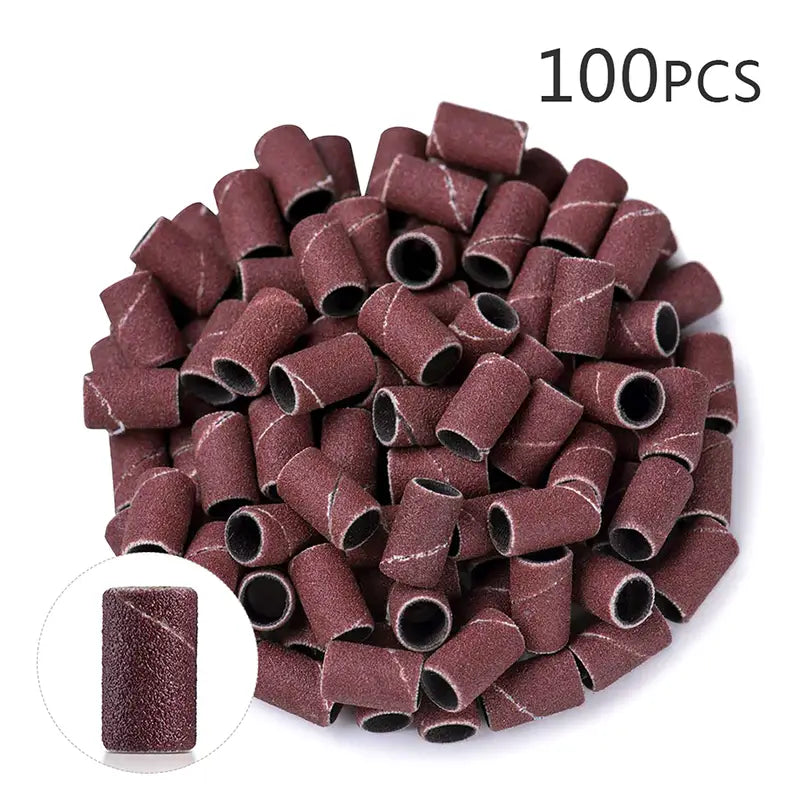 100 Pieces Nail File and Sanding Bands Set