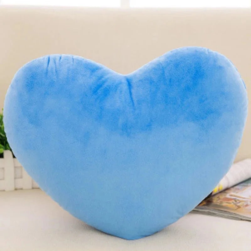 Plush Heart-Shaped Pillow Cushion