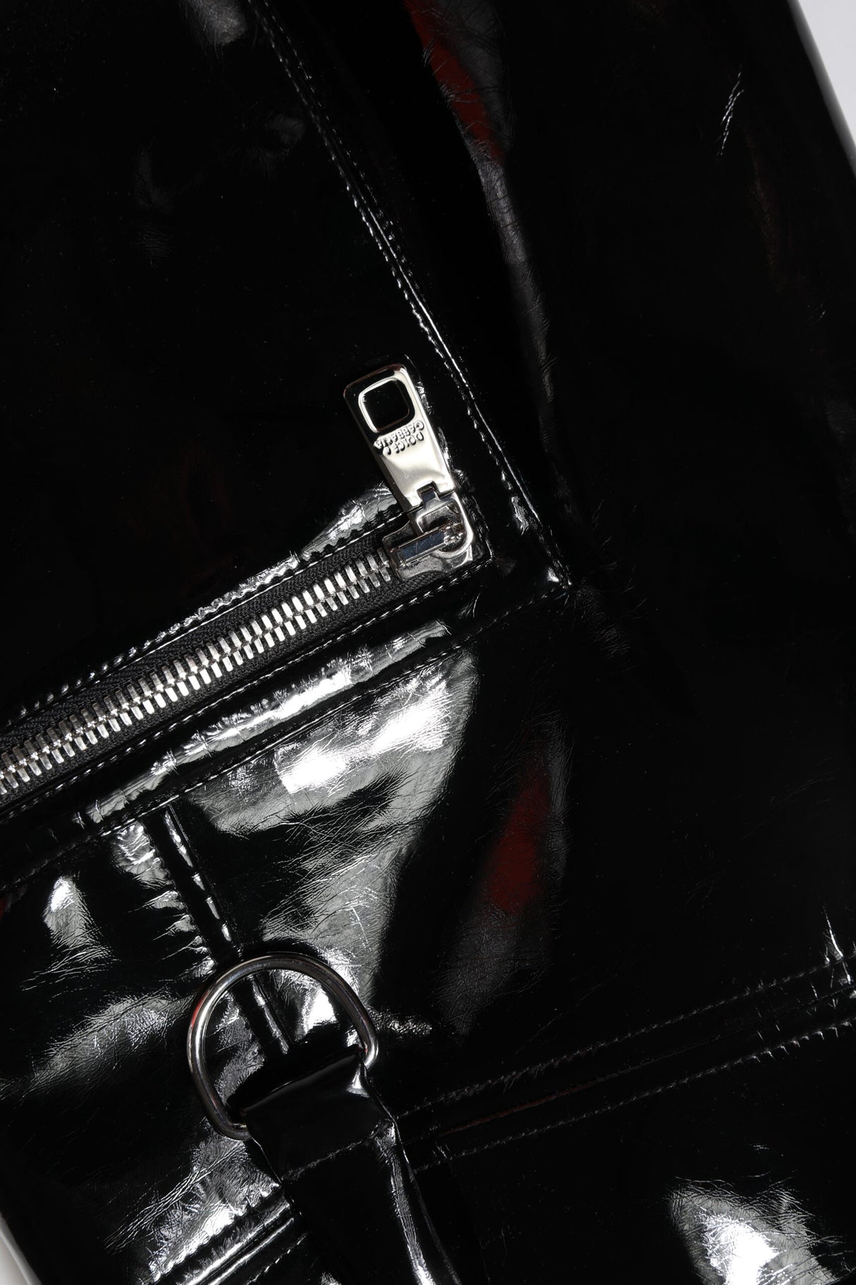 Dolce & Gabbana Black High Waist Cargo Bootcut Pants