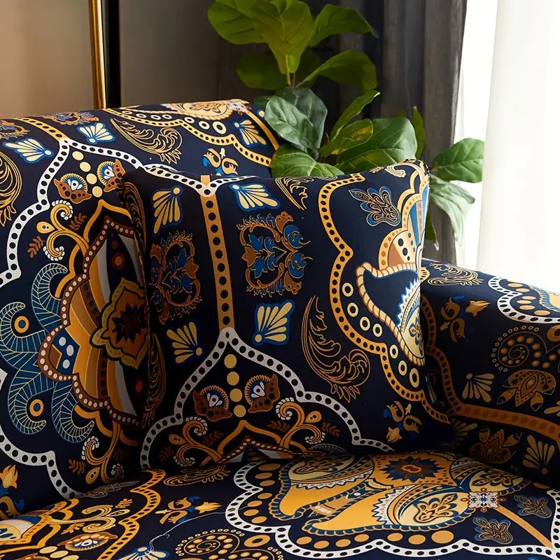 Printed Stretch Sofa Cover for Home Decor (1 Piece)