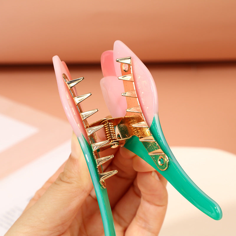 Tulip Hair Clip - Stylish Acetate Hair Accessory