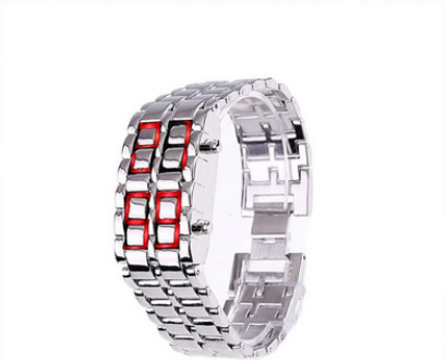 LED Mirror Lava Electronic Watch