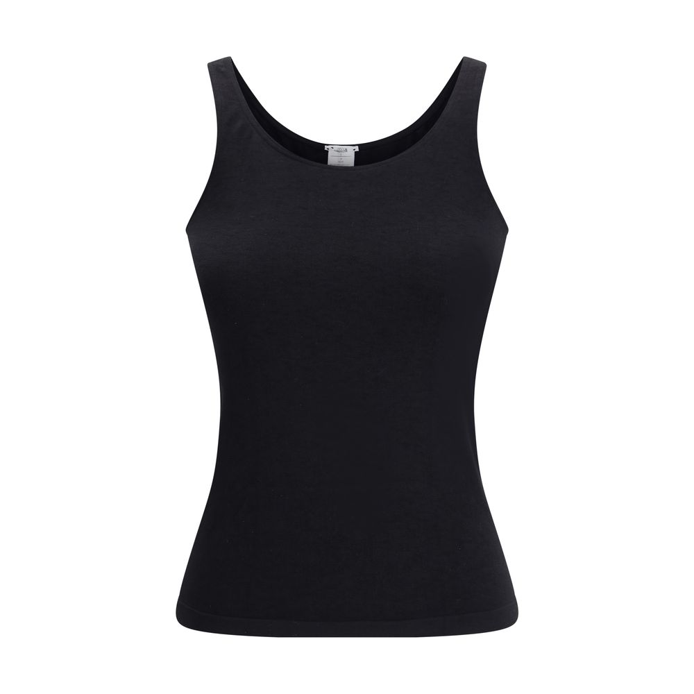 Wolford Black Cotton Sleeveles T-Shirt