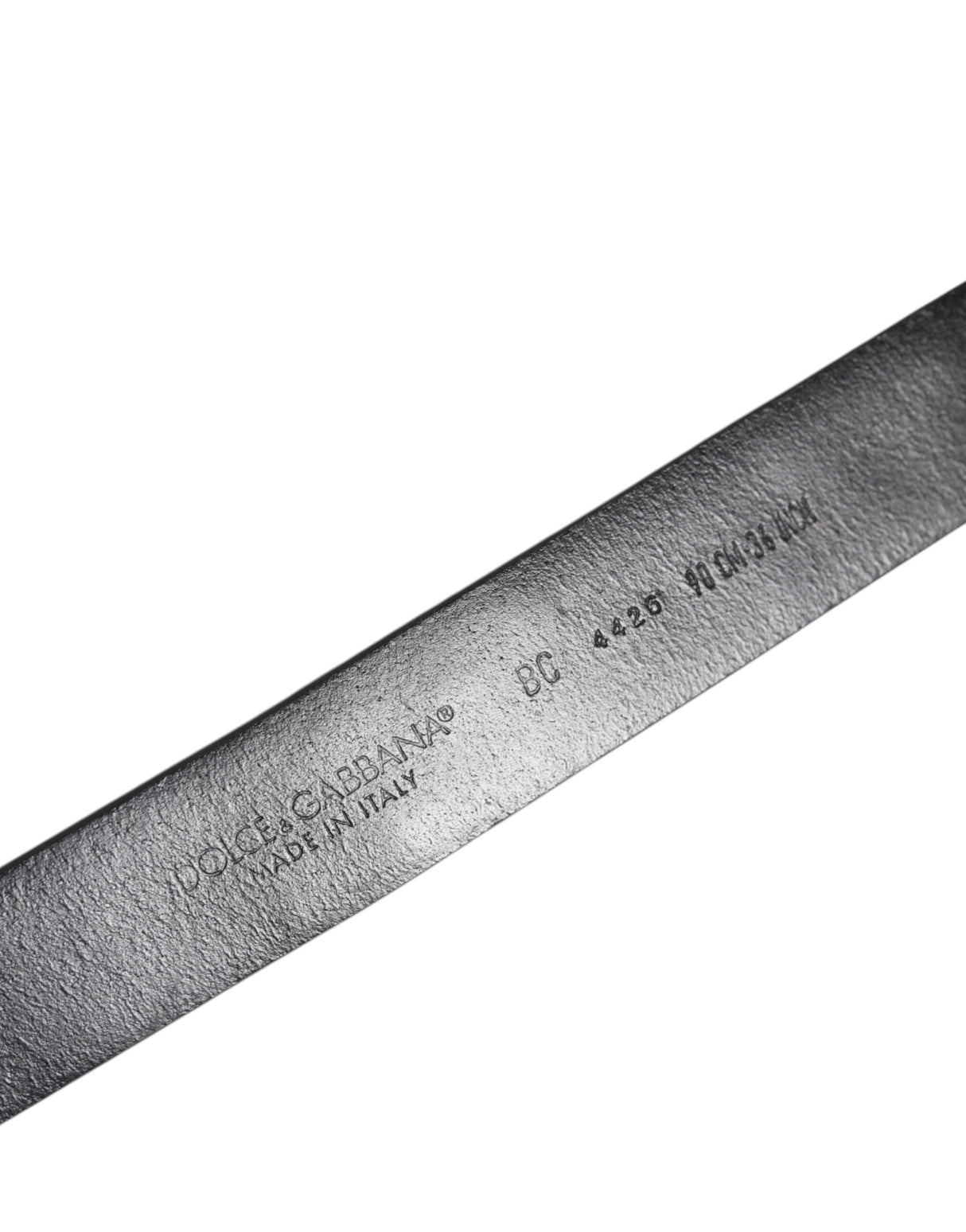 Dolce & Gabbana Black Studded Leather Metal Logo Buckle Belt