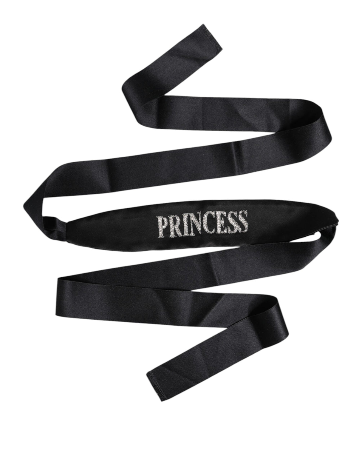 Dolce & Gabbana Black Princess Fantasy Braided Waist Belt