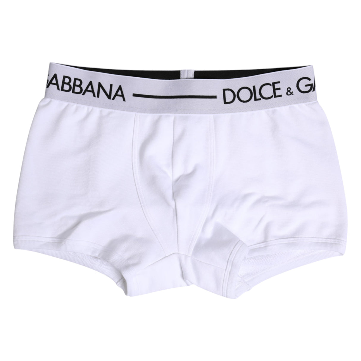 Dolce & Gabbana White Cotton Stretch Regular Boxer Underwear
