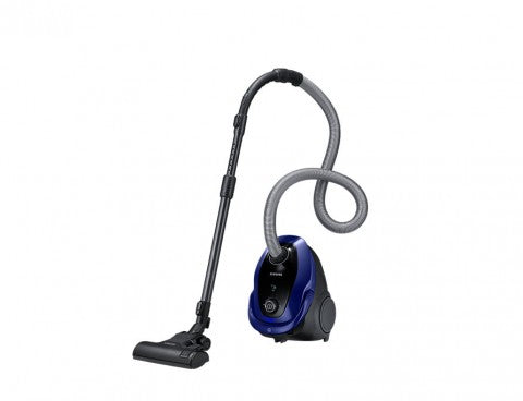 SAMSUNG VACUUM CLEANER WITH BAG, 200W, 2.5L, 79DB, 28KWH, 2-IN-1 ACCESSORY, MOTOR PROTECTION, ALLERGEN FILTER CONTROL, BLUE-BLACK