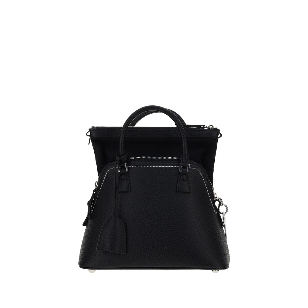 Maison Margiela Black Calf Leather Bos Taurus Handbag