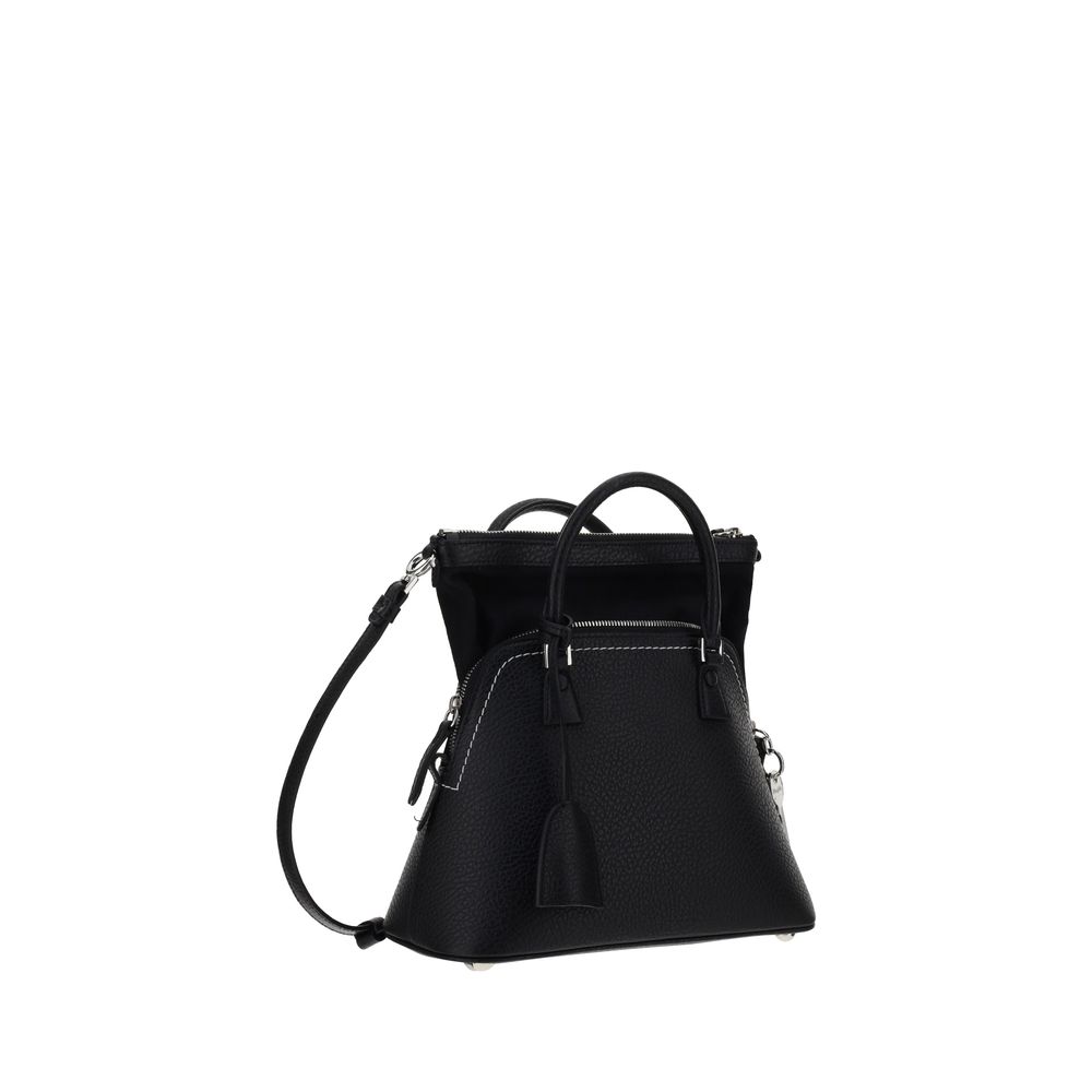 Maison Margiela Black Calf Leather Bos Taurus Handbag