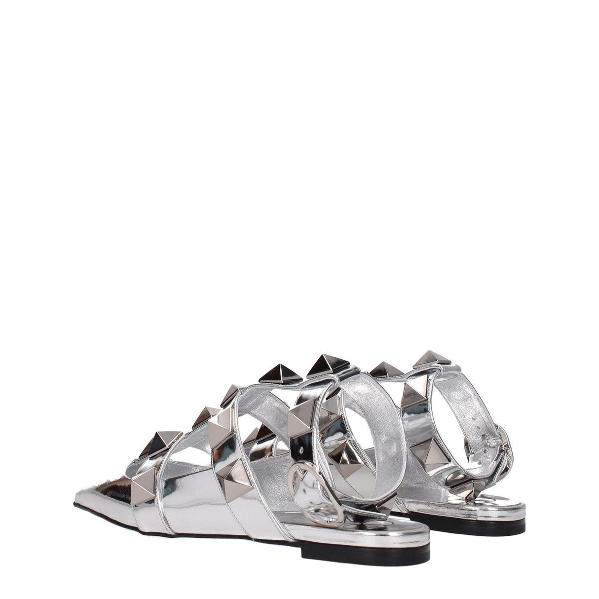 Valentino Garavani Gray Leather Sandals