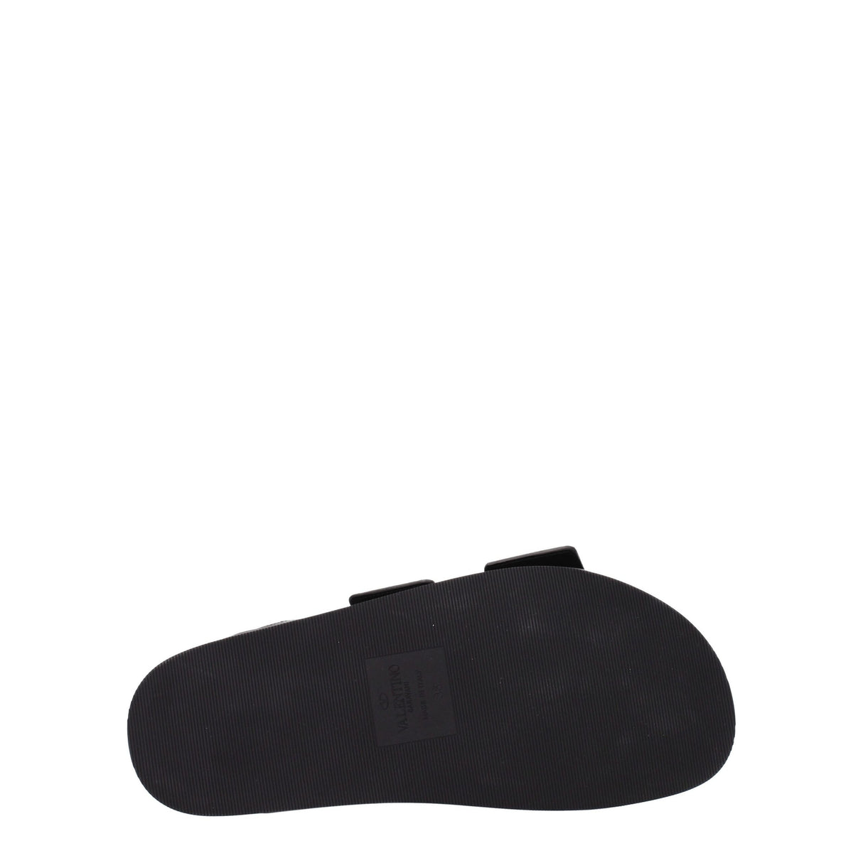 Valentino Garavani Black Leather Slippers