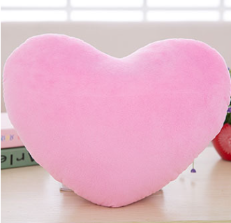 Plush Heart-Shaped Pillow Cushion