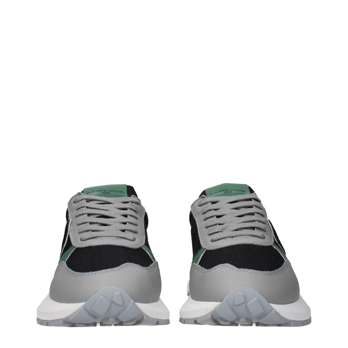 Philippe Model Black Fabric Athletic Sneakers