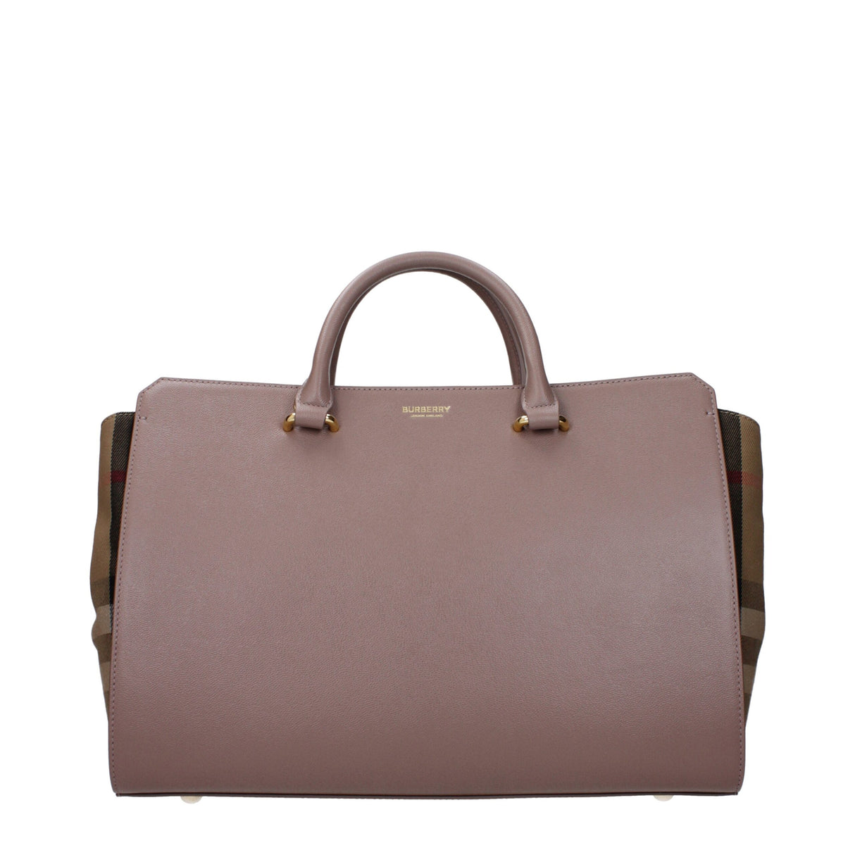 Burberry Gray Leather Handbag