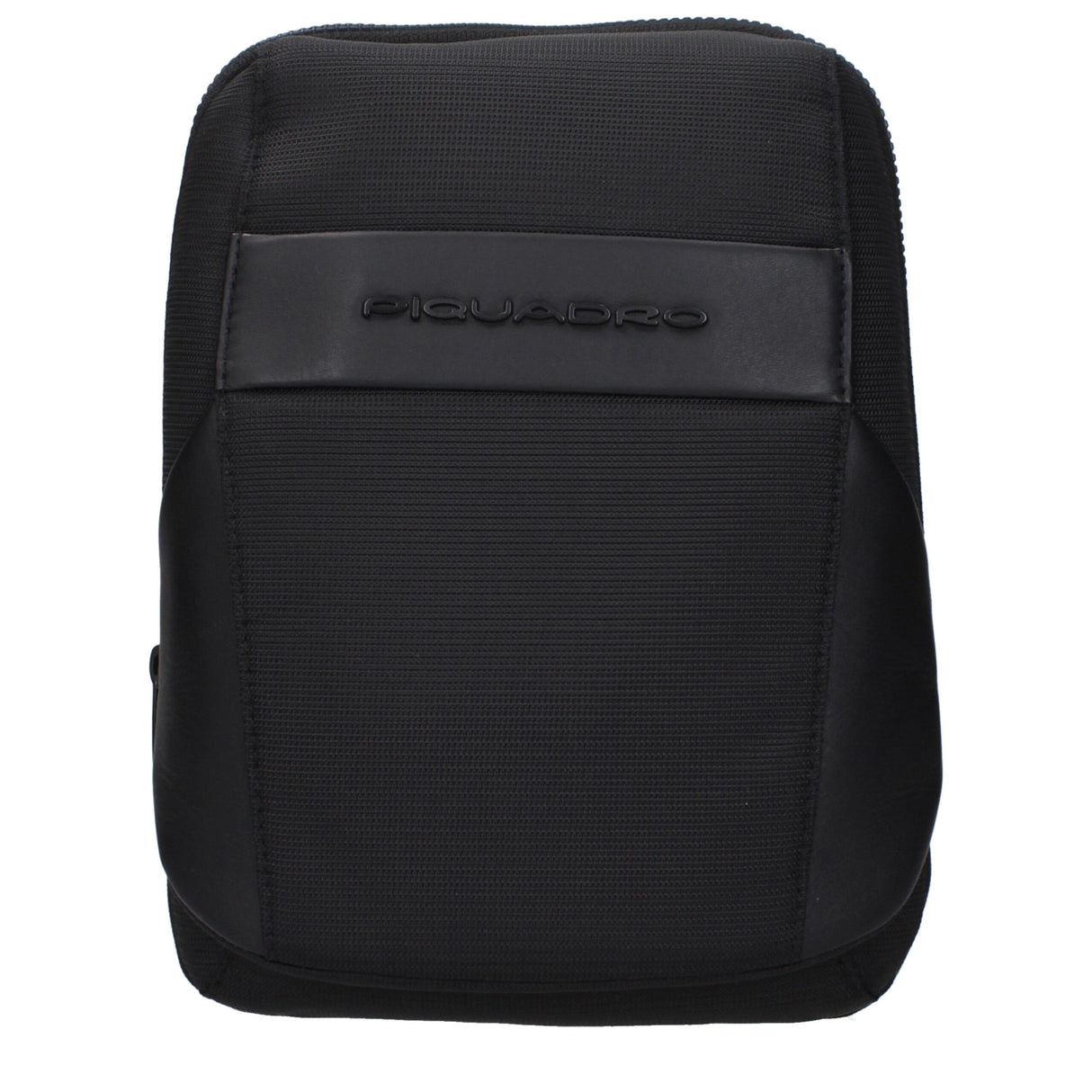 Piquadro Black Fabric Crossbody Bag