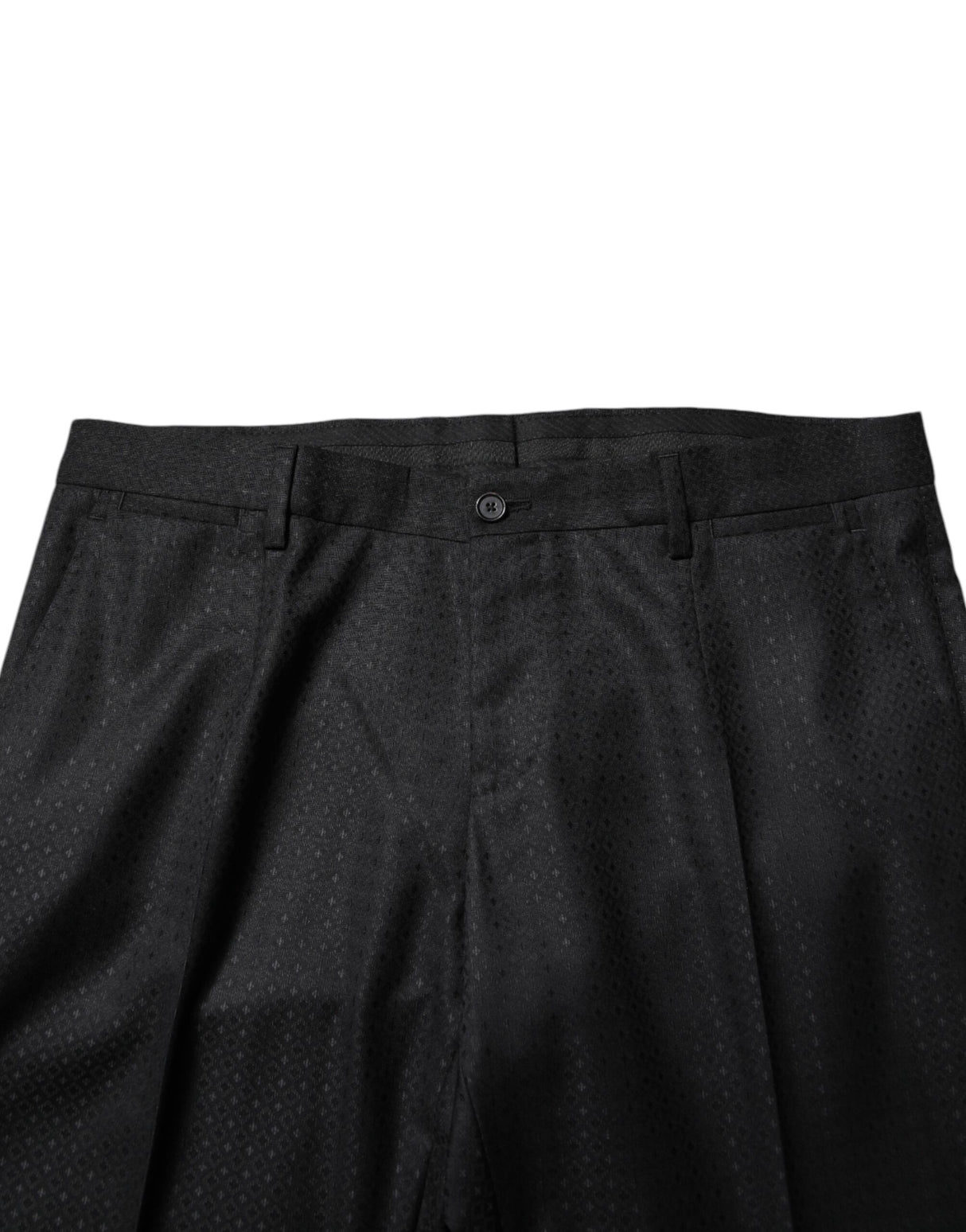 Dolce & Gabbana Black Jacquard Single Breasted 2 Piece Suit