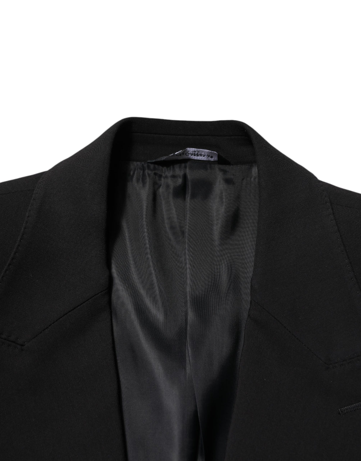Dolce & Gabbana Black Cotton Single Breasted 2 Piece Suit