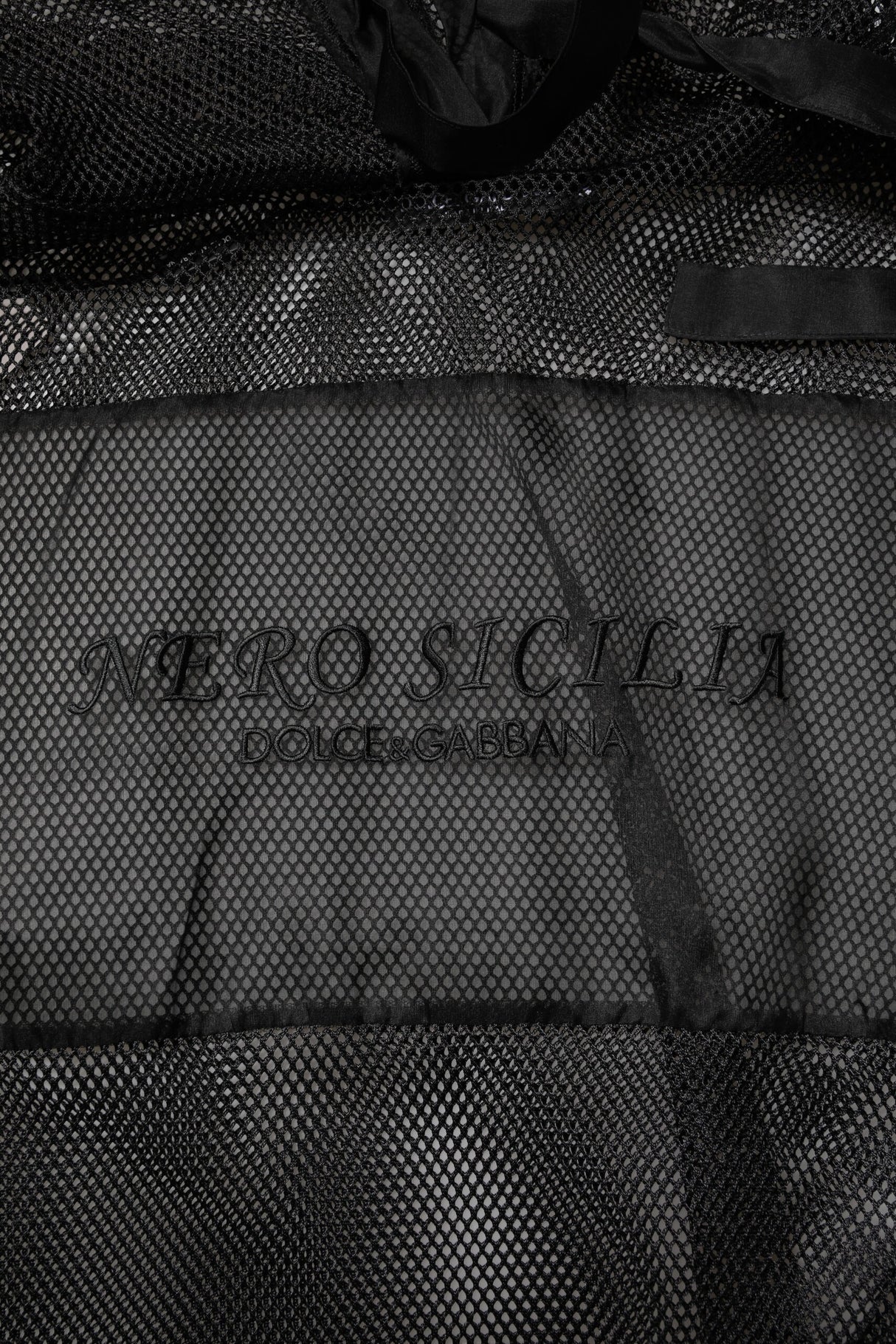 Dolce & Gabbana Black See Through Hooded Pullover Sweater