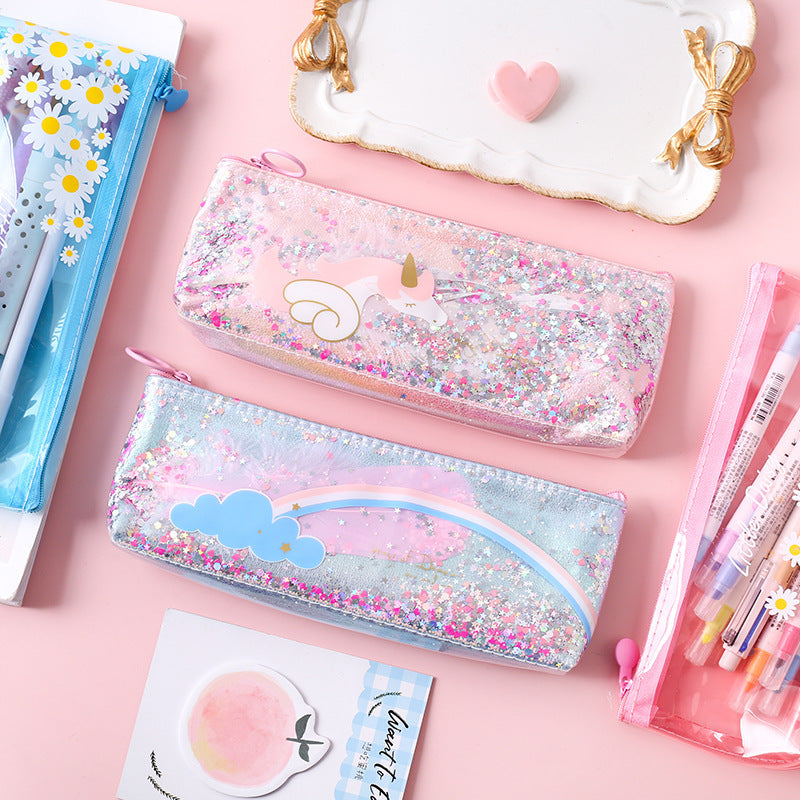 Unicorn Wing Pencil Case - Cute Creative Stationery