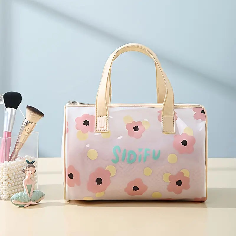 Translucent Waterproof Makeup Bag Toiletry Organizer