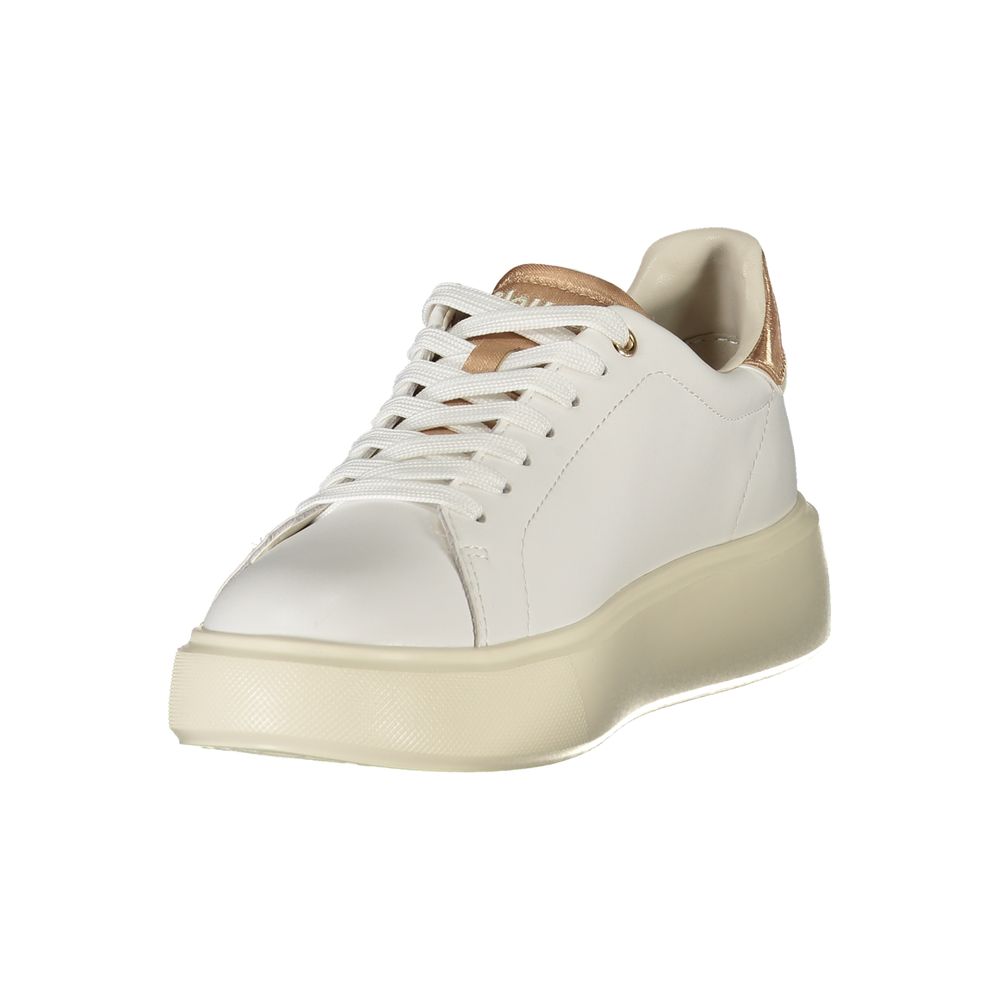 Blauer White Leather Women Sneaker