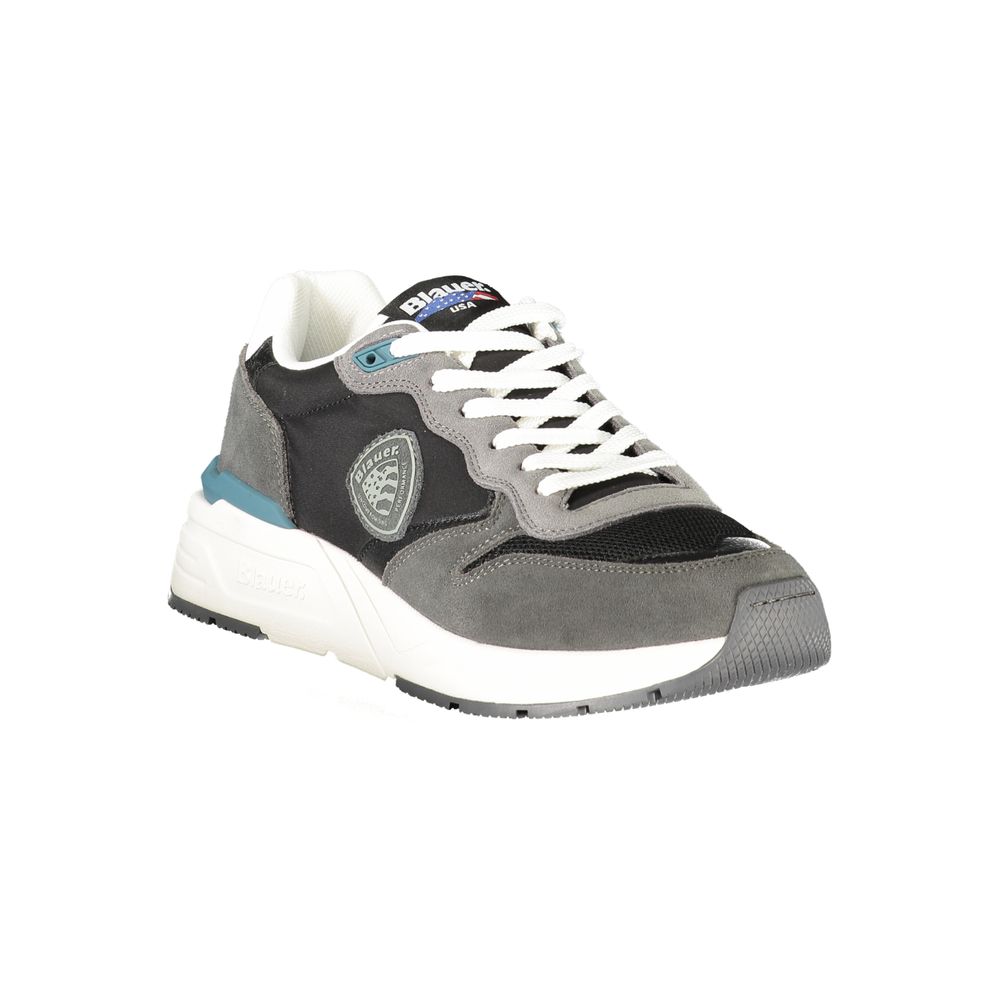 Blauer Nero Polyurethane Men Sneaker