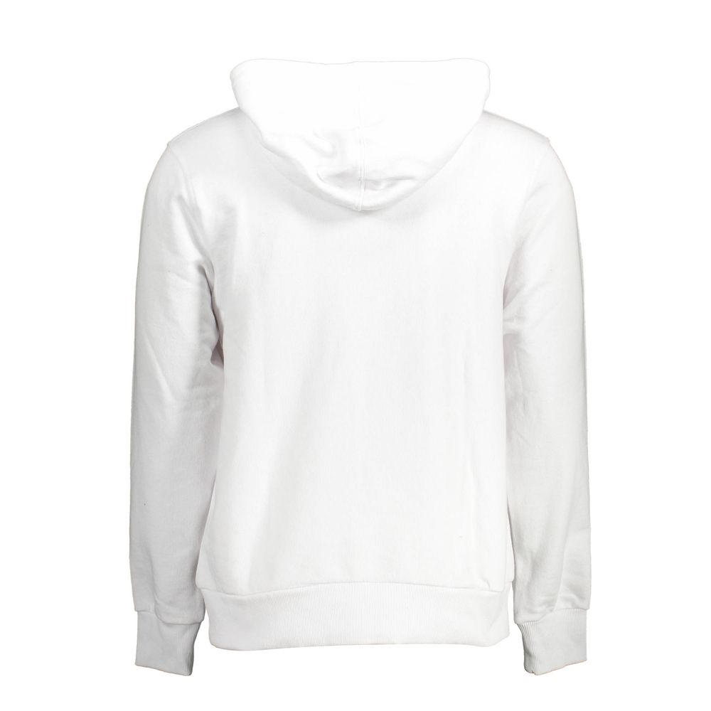 Cavalli Class White Cotton Men Sweatshirt