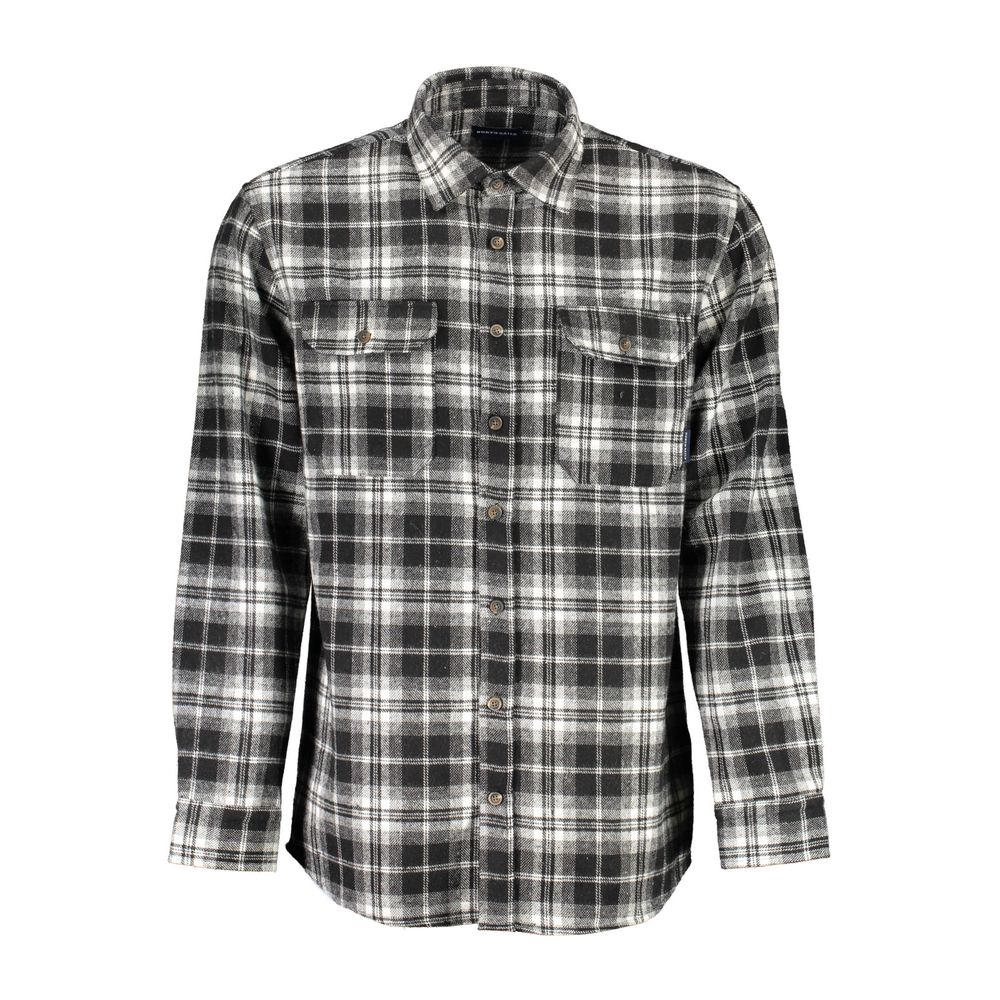 North Sails Nero Polyester Men Shirt