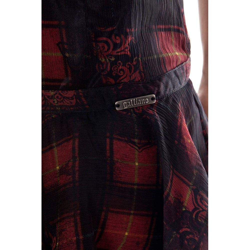 John Galliano Black Silk Women Skirt