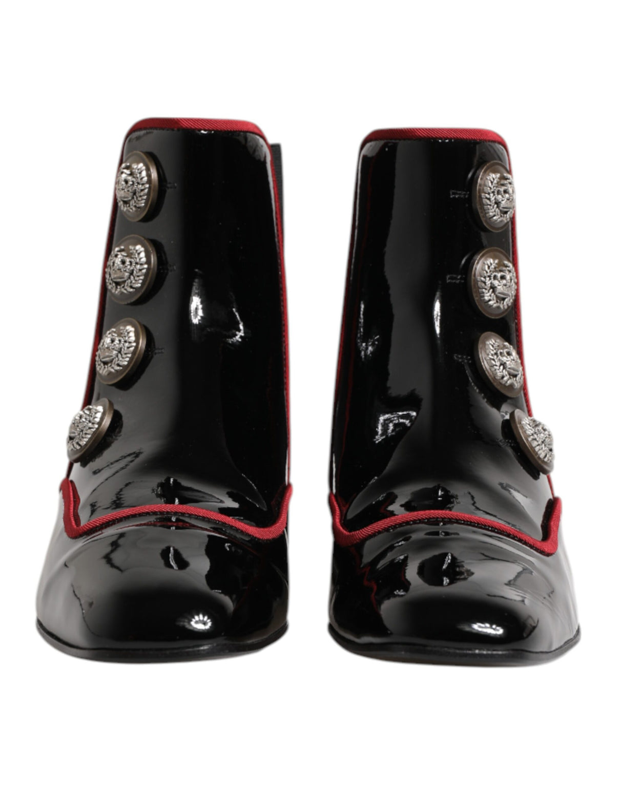 Dolce & Gabbana Black Jackie Buttoned Chelsea Boots Shoes