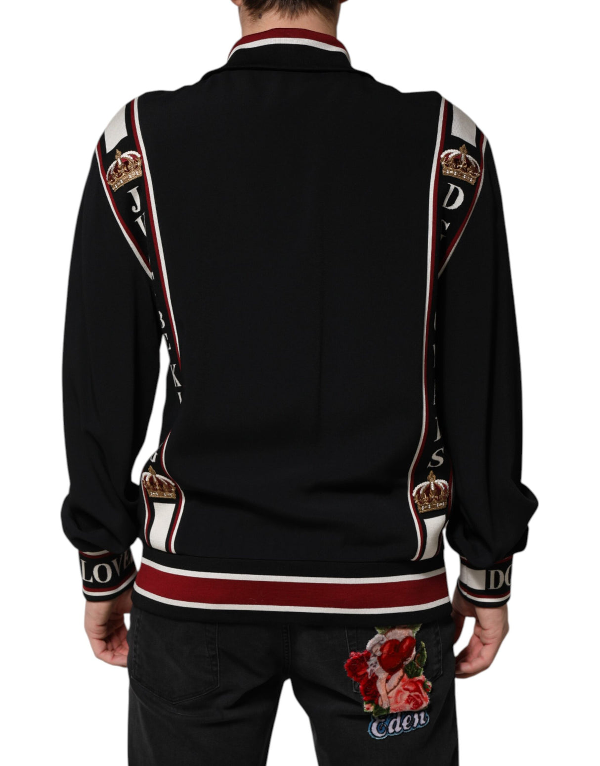 Dolce & Gabbana Black DG King Full Zip Sweatshirt Sweater