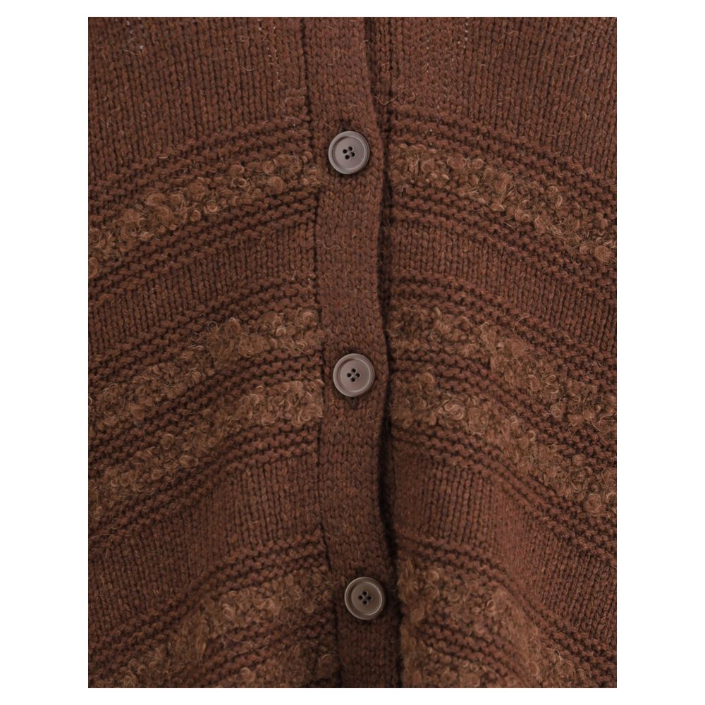 Fabiana Filippi Brown Camel Hair Cardigan