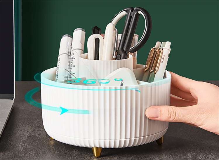 Rotating Large Capacity Luxury Desk Organizer Box