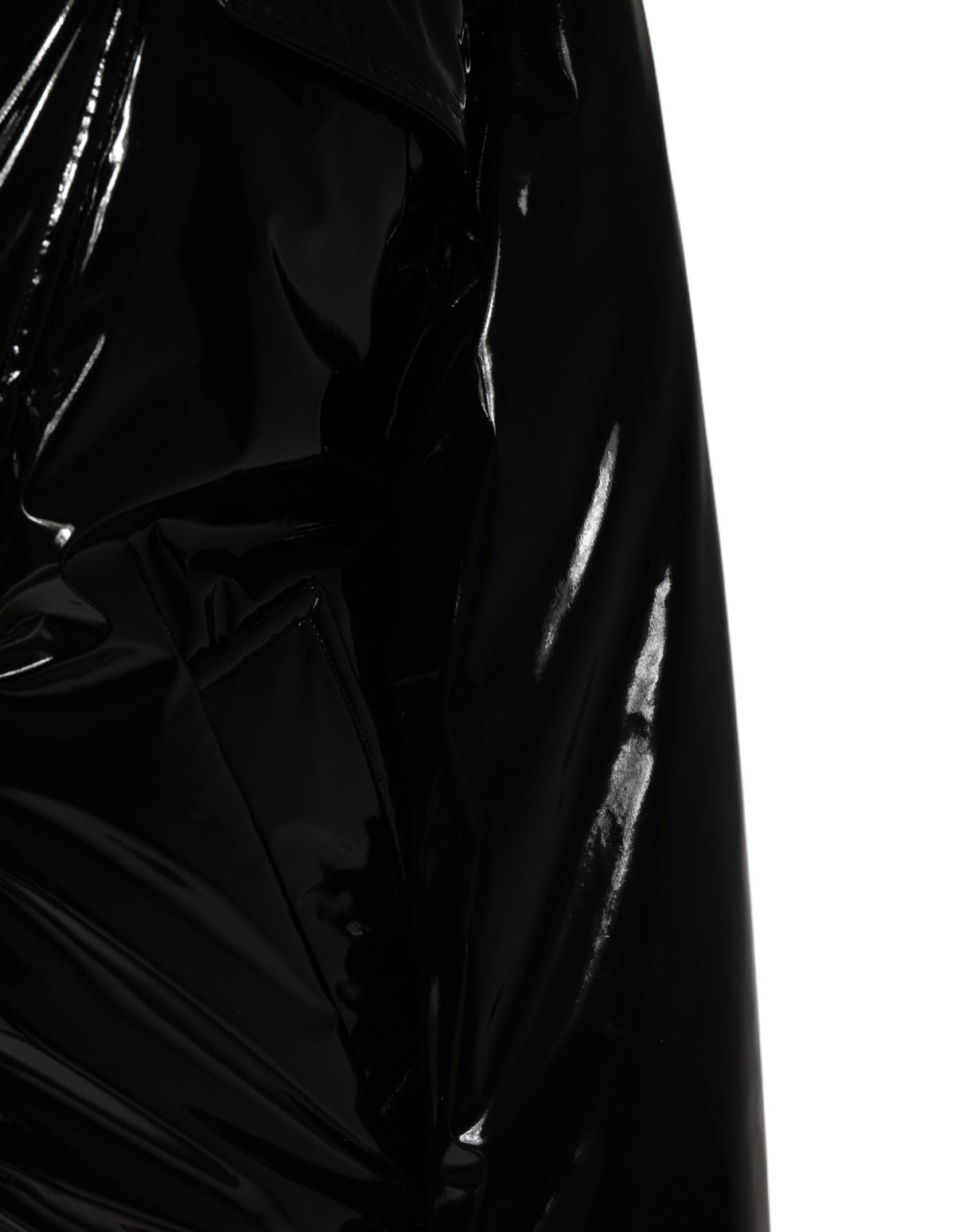 Dolce & Gabbana Polyester Black Quilted Puffer Coat Jacket