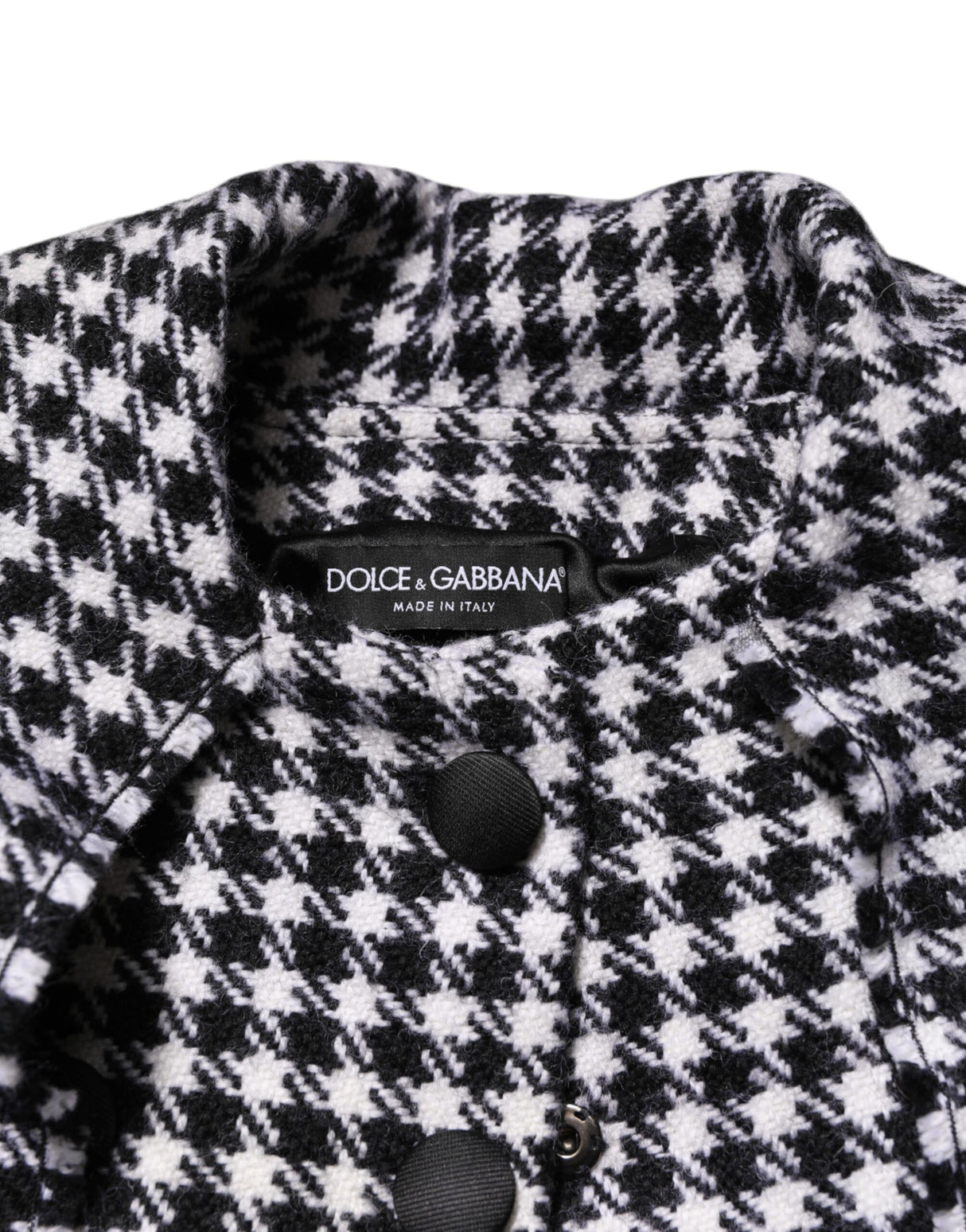 Dolce & Gabbana Multicolor Wool Monochrome Patterned Jacket