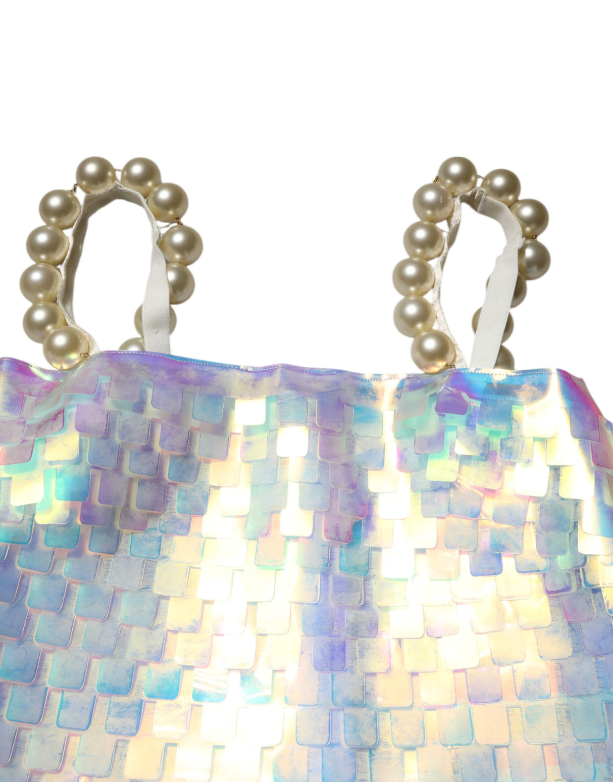 Dolce & Gabbana Multicolor Sequin Holographic Mini Dress