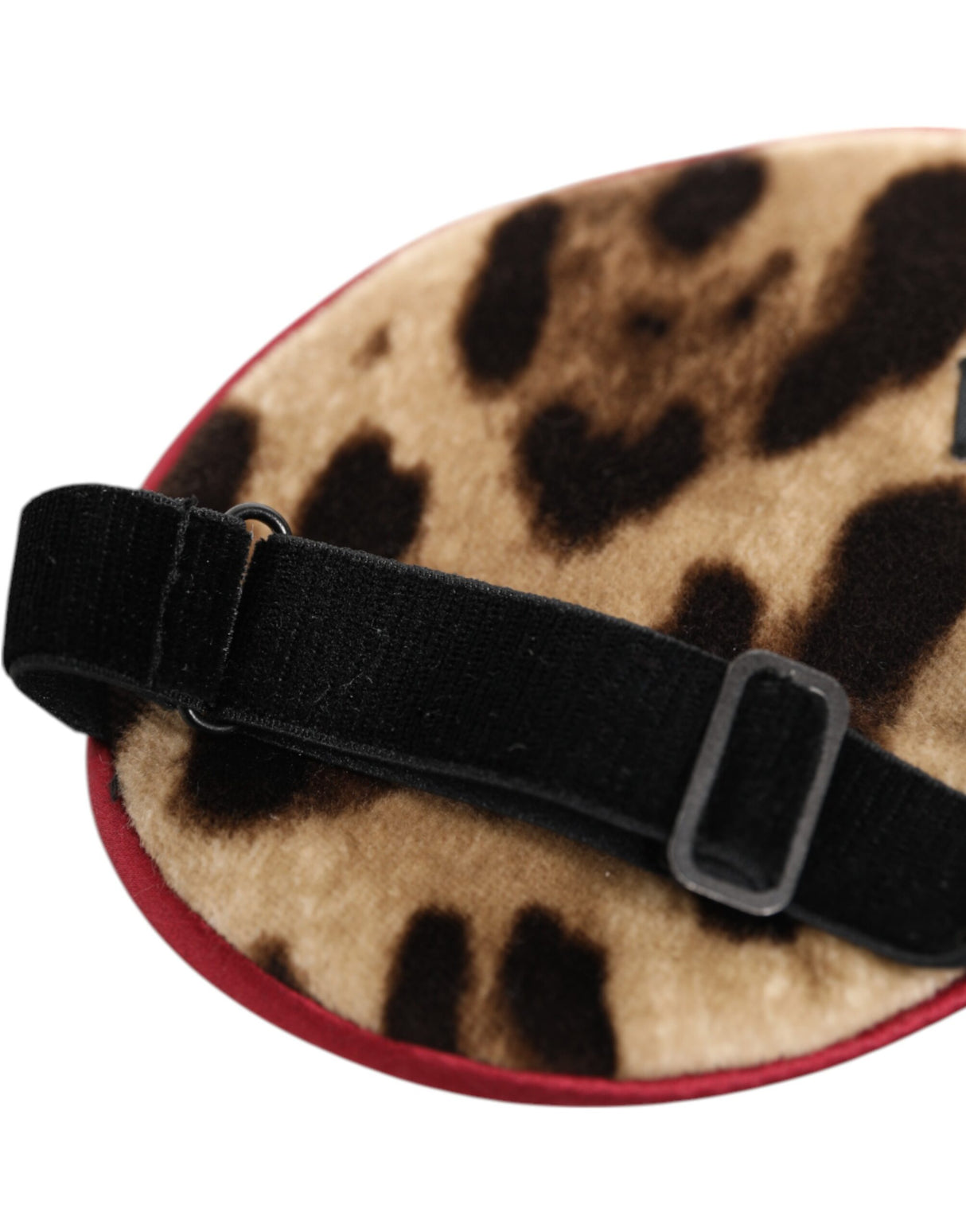 Dolce & Gabbana Brown Leopard Print Silk Women Accessory Sleep Eye Mask