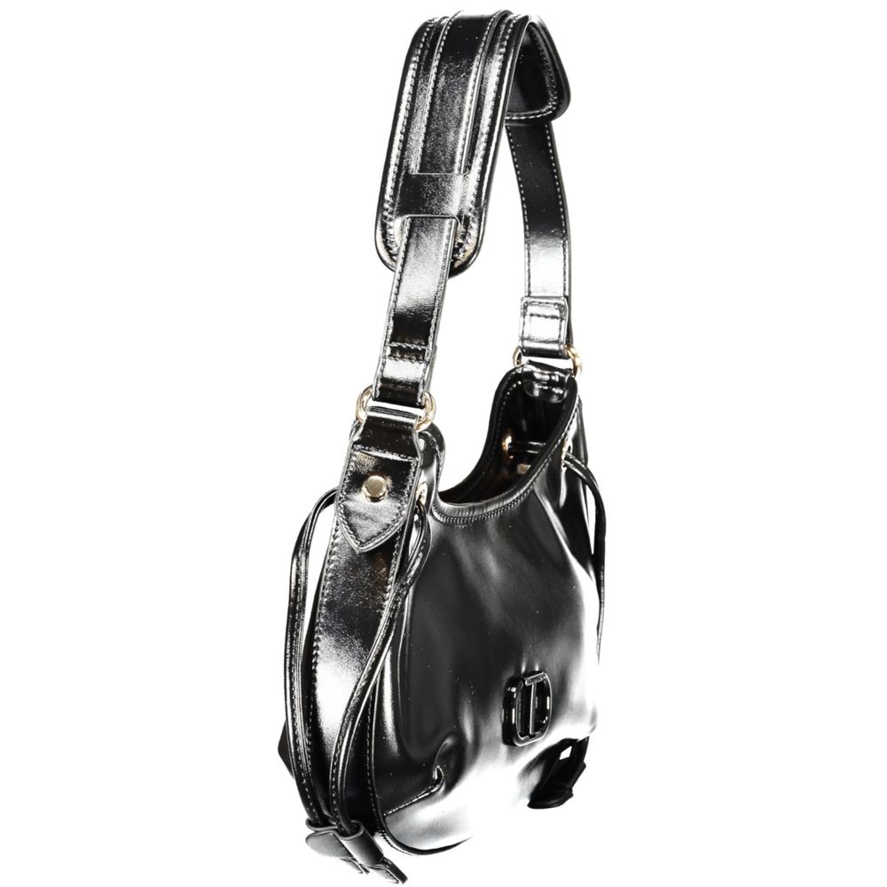 Twinset Black Polyurethane Women Hobo Bag